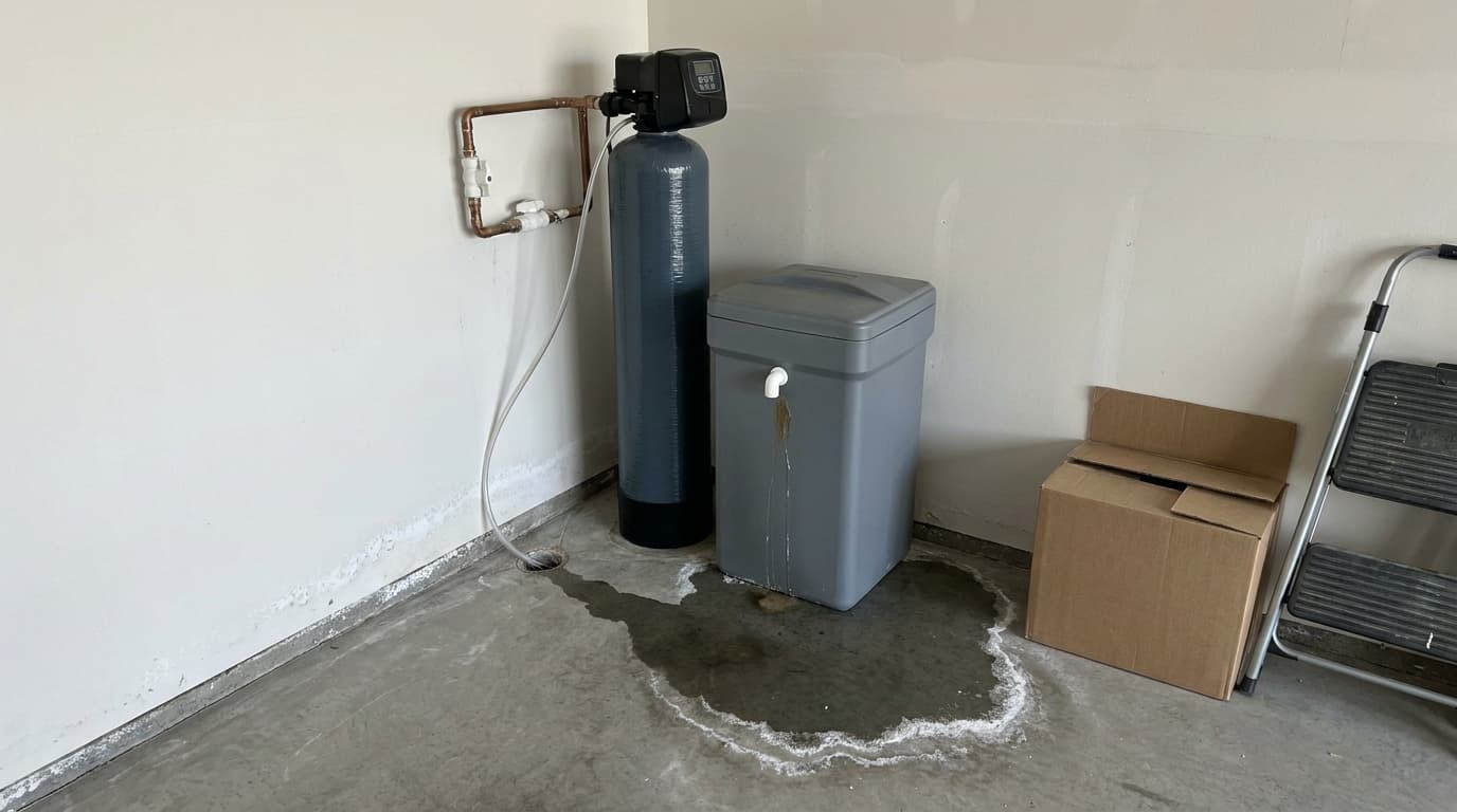Is Your Garden City Water Softener Leaking Onto the Slab?