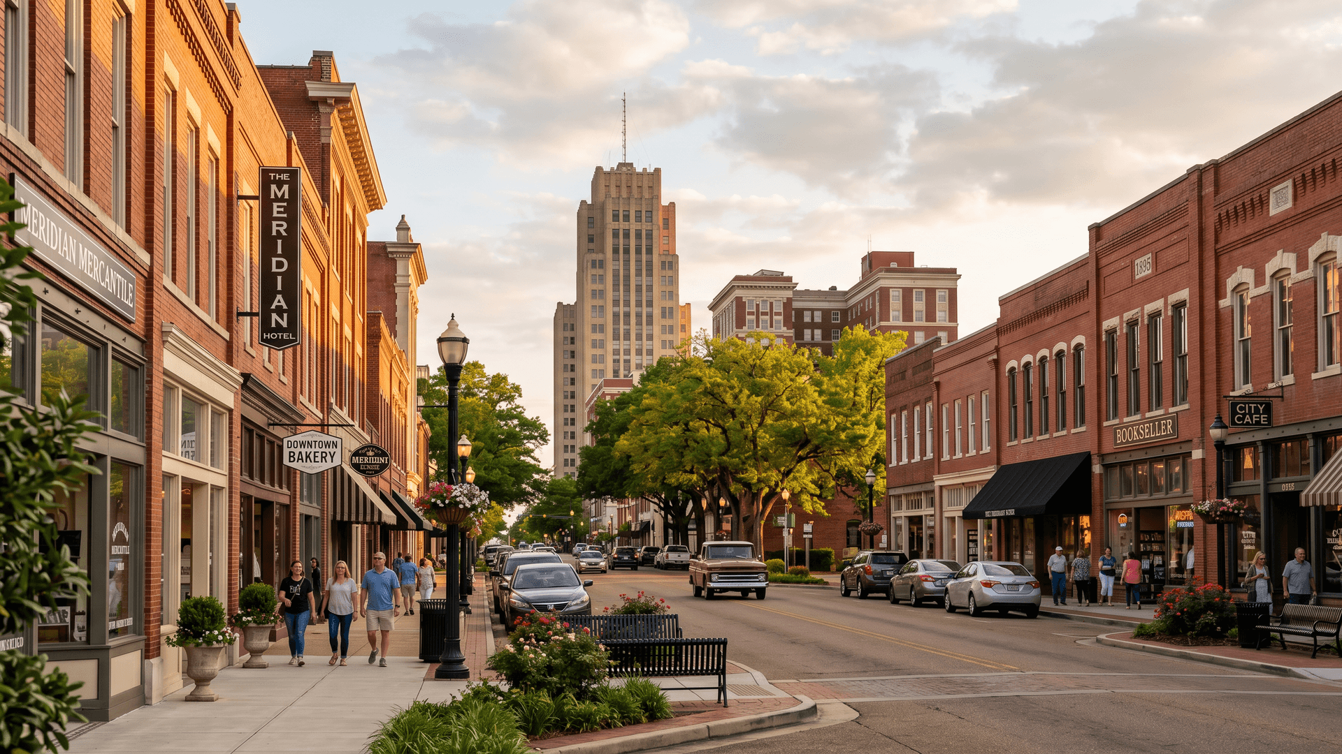 Meridian cityscape