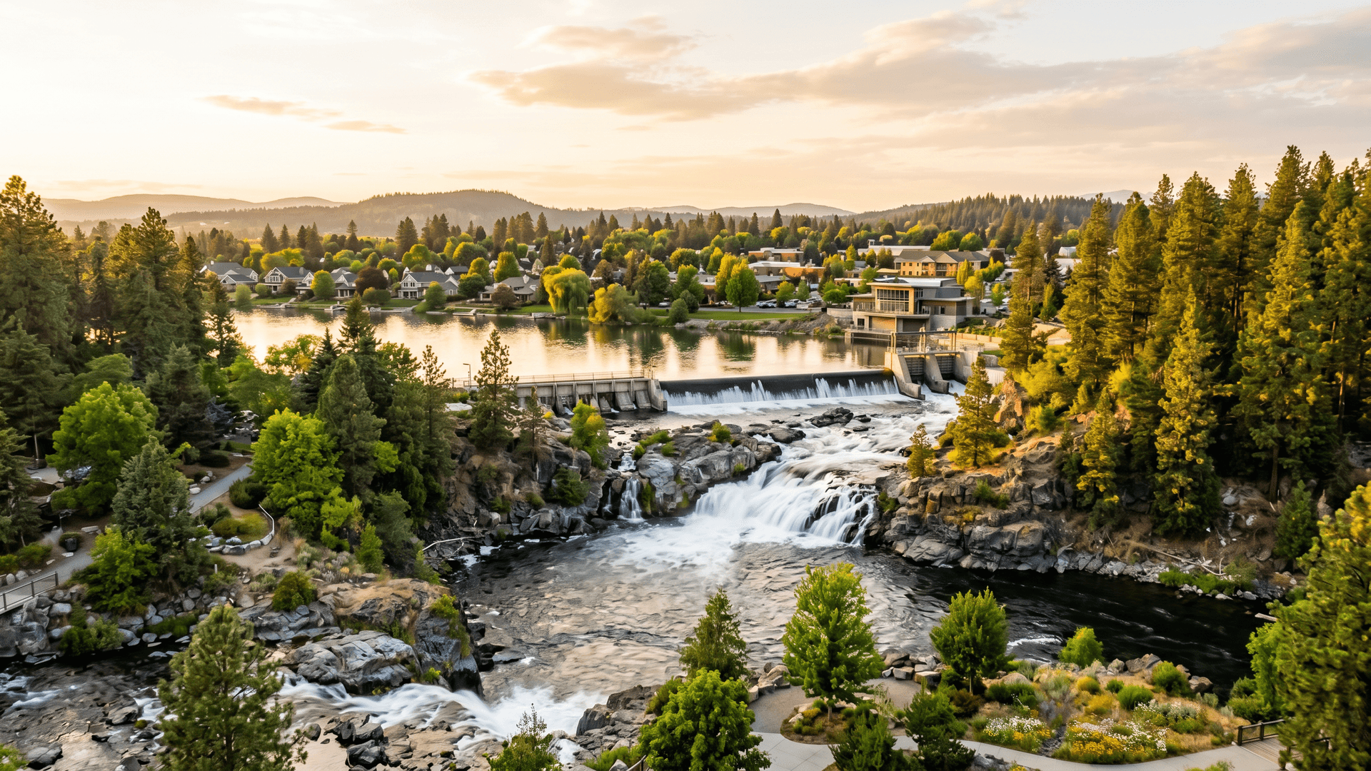 Post Falls cityscape