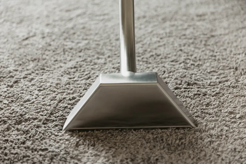 floor being vacuumed 